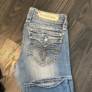 Rock Revival Women's Classic Blue “Celine capri’s”